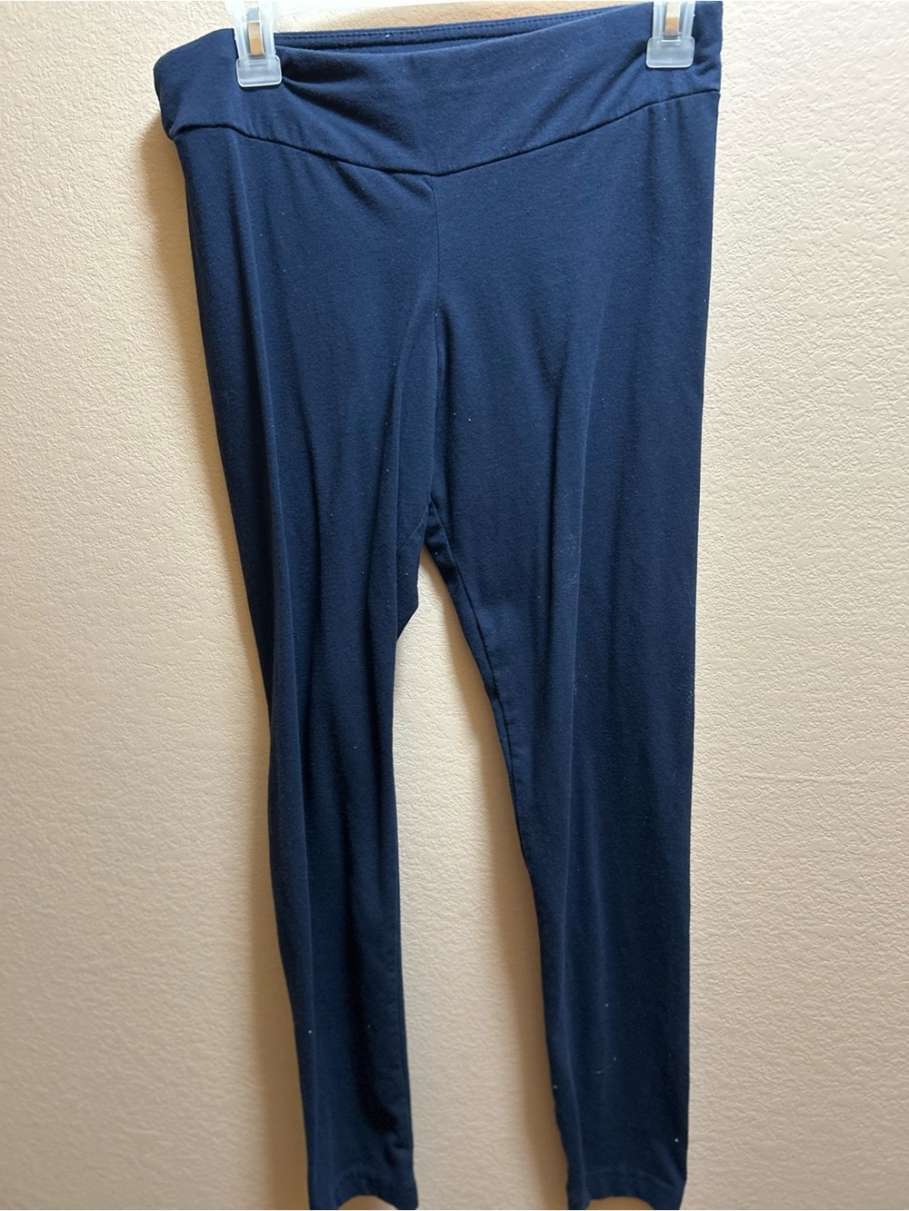 Time & Tru Navy Blue Full-Length Leggings Medium 8-10